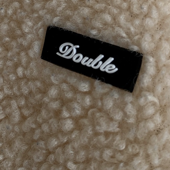 Patchwork Polar Sherpa Jacket Oversized  Contrast Color Polar Fleece Size Medium - Picture 7 of 12